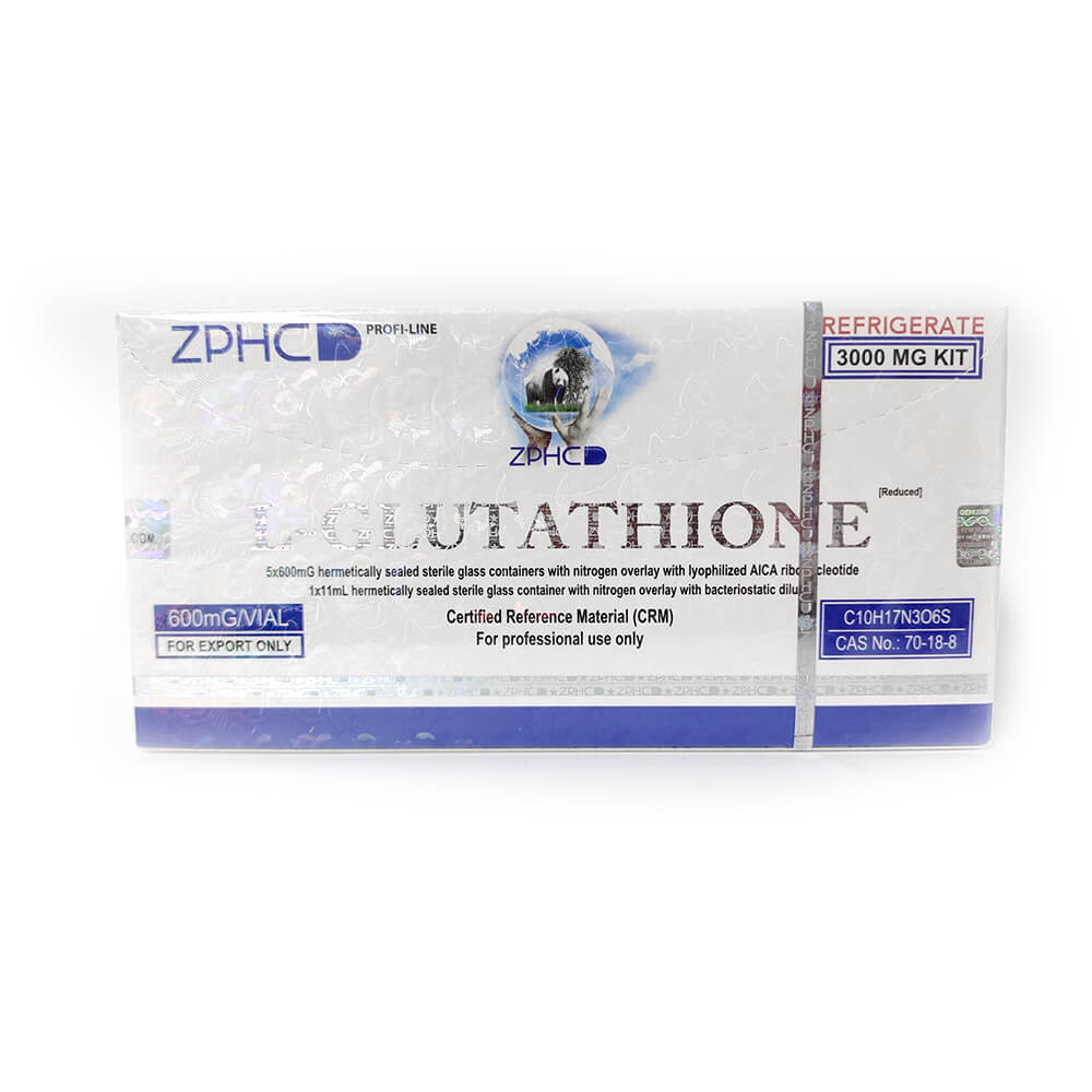 l glutathione zphc – 3000 mg kit (5×600 mg vials + diluent) l glutathione zphc – 3000 mg kit (5×600 mg vials + diluent)