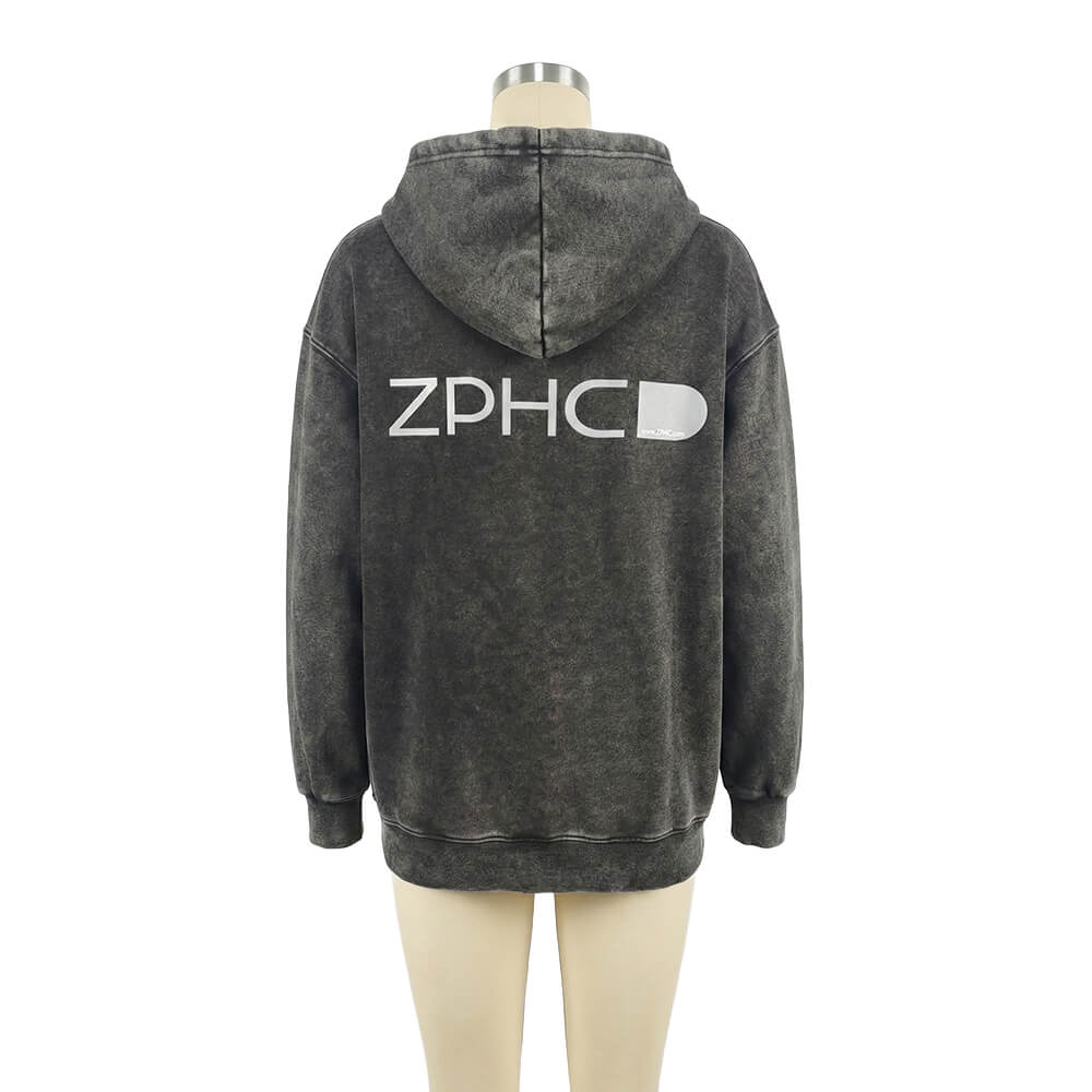 lifestyle fleece zip hoodie zphc — washed black lifestyle fleece zip hoodie zphc — washed black